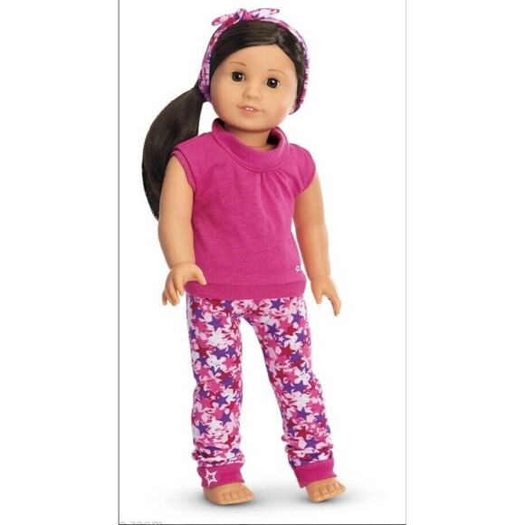 NIP American Girl Cute & and Comfy Lounge Outfit Set with Headband NEW! - Picture 2 of 3